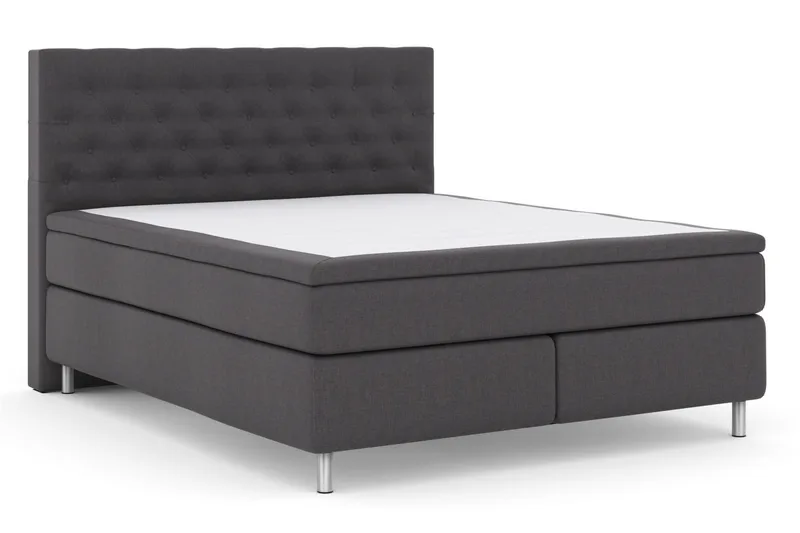 Select No 5 Komplet Sengepakke 180x200 Medium Latex - Mørkegrå metal - Møbler - Senge - Komplet sengepakke