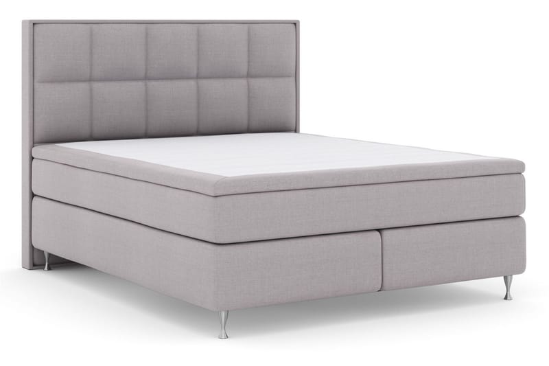 Select No 5 Komplet Sengepakke 210x210 Fast Latex - Lysegrå/Sølv - Møbler - Senge - Komplet sengepakke
