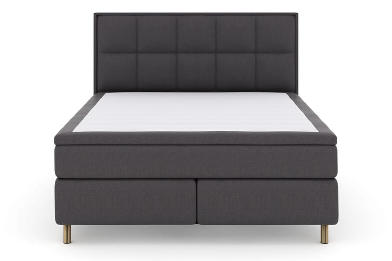 Select No 5 Komplet Sengepakke 210x210 Fast Latex - Mørkegrå/Kobber - Møbler - Senge - Komplet sengepakke