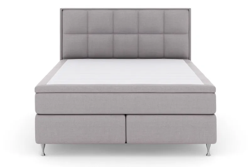 Select No 5 Komplet Sengepakke 210x210 Fast Watergel - Lysegrå/Sølv - Møbler - Senge - Komplet sengepakke