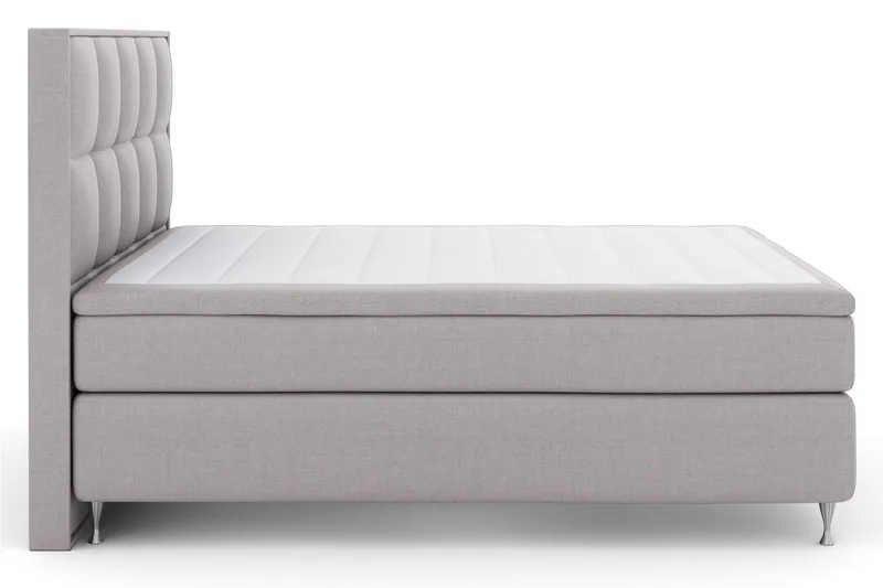 Select No 5 Komplet Sengepakke 210x210 Fast Watergel, Lysegrå/Sølv