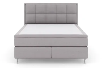 Select No 5 Komplet Sengepakke 210x210 Fast/Medium Latex - Lysegrå/Sølv - Møbler - Senge - Komplet sengepakke