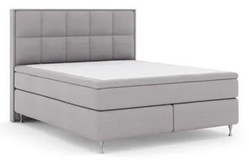 Select No 5 Komplet Sengepakke 210x210 Fast/Medium Latex - Lysegrå/Sølv - Møbler - Senge - Komplet sengepakke