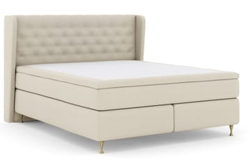 Select No 5 Komplet Sengepakke 210x210 Medium Watergel - Beige/Guld - Møbler - Senge - Komplet sengepakke