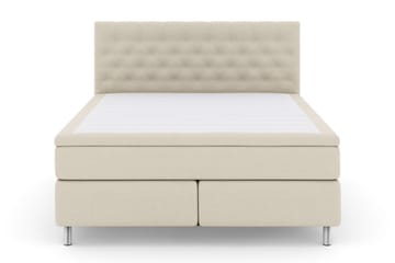 Select No 5 Kontinentalseng 180x200 Medium Latex - Beige/metal - Møbler - Senge - Kontinentalsenge