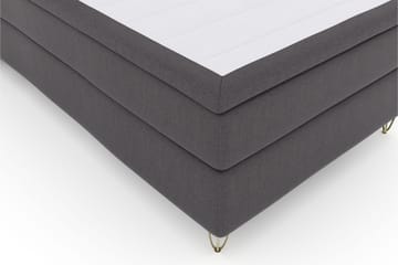 Select No 6 Komplet Sengepakke 120x200 Fast Latex/Memory - Mørkegrå/Metal V-form - Møbler - Senge - Komplet sengepakke