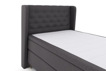 Select No 6 Komplet Sengepakke 120x200 Fast Latex/Memory - Mørkegrå/Metal V-form - Møbler - Senge - Komplet sengepakke