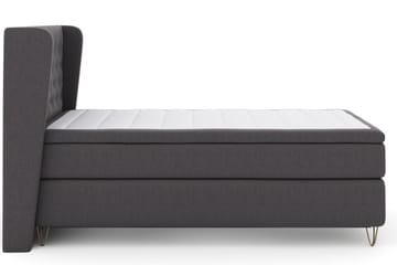 Select No 6 Komplet Sengepakke 120x200 Fast Latex/Memory - Mørkegrå/Metal V-form - Møbler - Senge - Komplet sengepakke