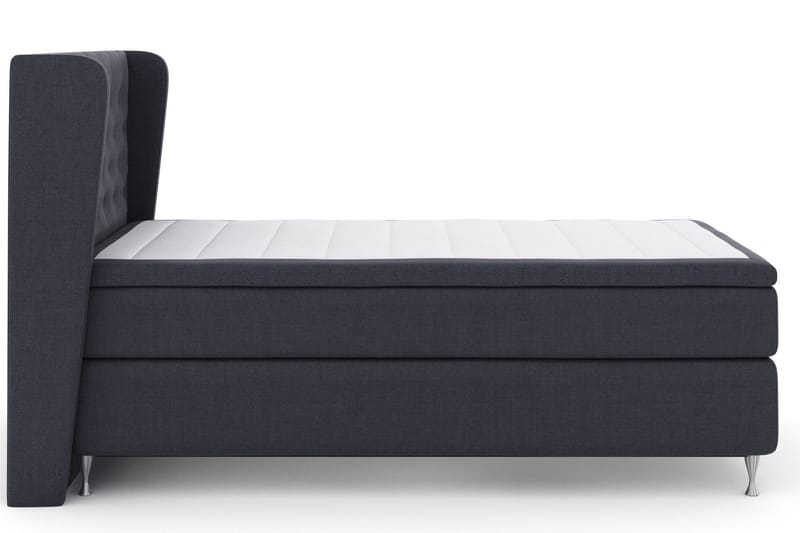 Select No 6 Komplet Sengepakke 120x200 Fast Watergel - Blå/Sølv - Møbler - Senge - Komplet sengepakke