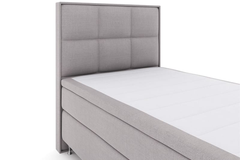 Select No 6 Komplet Sengepakke 120x200 Medium Memory/Pocket - Lysegrå/Sølv - Møbler - Senge - Komplet sengepakke