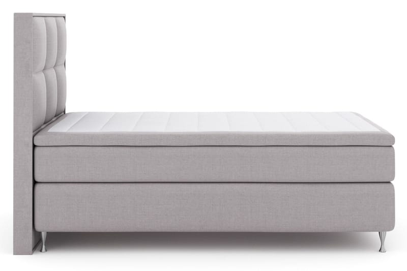 Select No 6 Komplet Sengepakke 120x200 Medium Memory/Pocket, Lysegrå/Sølv