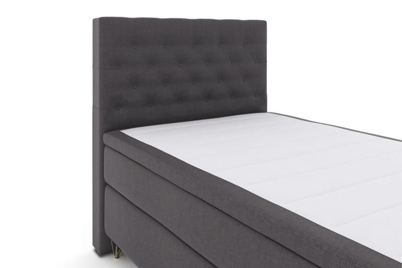 Select No 6 Komplet Sengepakke 120x200 Medium Watergel - Mørkegrå/Metal V-form - Møbler - Senge - Komplet sengepakke