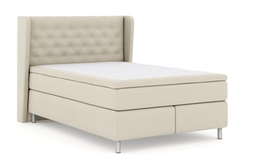 Select No 6 Komplet Sengepakke 140x200 F/M Latex/Memory - Beige/Metal - Møbler - Senge - Komplet sengepakke