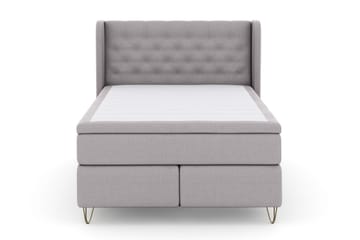 Select No 6 Komplet Sengepakke 140x200 F/M Latex/Memory - Lysegrå/Metal V-form - Møbler - Senge - Komplet sengepakke