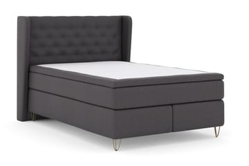 Select No 6 Komplet Sengepakke 140x200 Medium Latex/Memory - Mørkegrå/Metal V-form - Møbler - Senge - Komplet sengepakke
