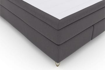 Select No 6 Komplet Sengepakke 140x200 Medium Latex/Memory - Mørkegrå/Metal V-form - Møbler - Senge - Komplet sengepakke