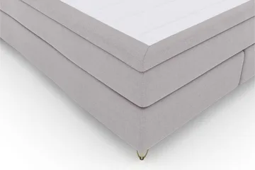 Select No 6 Komplet Sengepakke 160x200 Fast Memory/Pocket - Lysegrå/Metal V-form - Møbler - Senge - Komplet sengepakke