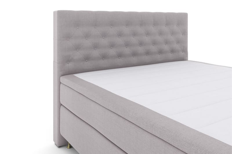 Select No 6 Komplet Sengepakke 160x200 Medium Watergel - Lysegrå/Guld - Møbler - Senge - Komplet sengepakke