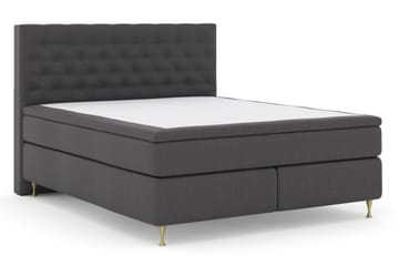 Select No 6 Komplet Sengepakke 160x200 Medium Watergel - Mørkegrå/Guld - Møbler - Senge - Komplet sengepakke
