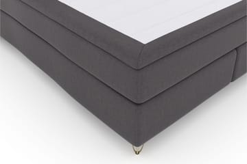 Select No 6 Komplet Sengepakke 180x200 Fast Watergel - Mørkegrå/Metal V-form - Møbler - Senge - Komplet sengepakke