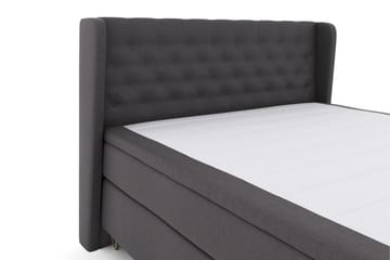 Select No 6 Komplet Sengepakke 180x200 Fast Watergel - Mørkegrå/Metal V-form - Møbler - Senge - Komplet sengepakke