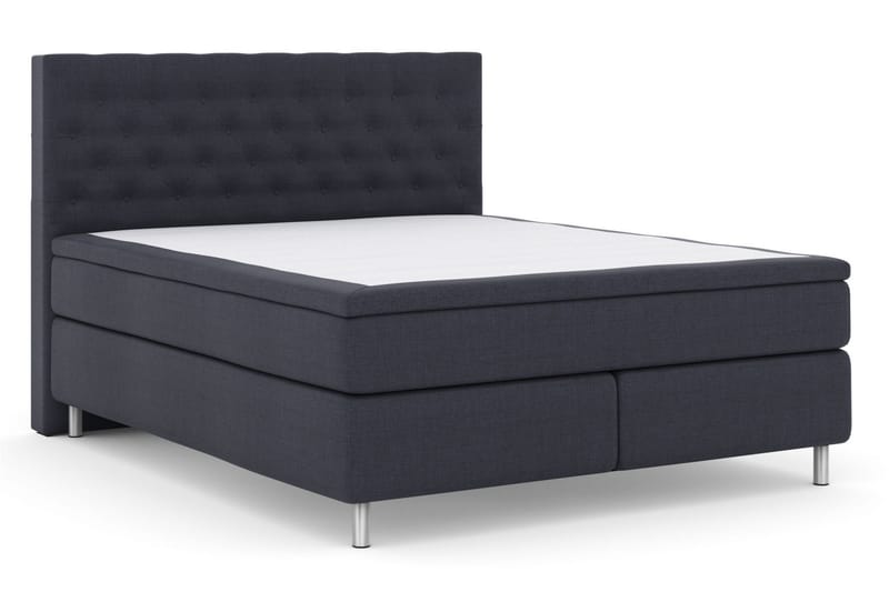 Select No 6 Komplet Sengepakke 180x200 Medium Memory/Pocket - Blå/Metal - Møbler - Senge - Komplet sengepakke