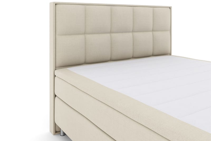 Select No 6 Komplet Sengepakke 210x210 Medium Latex/Memory - Beige/Metal - Møbler - Senge - Komplet sengepakke