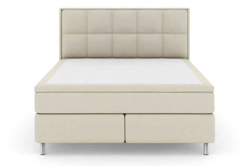 Select No 6 Komplet Sengepakke 210x210 Medium Latex/Memory - Beige/Metal - Møbler - Senge - Komplet sengepakke
