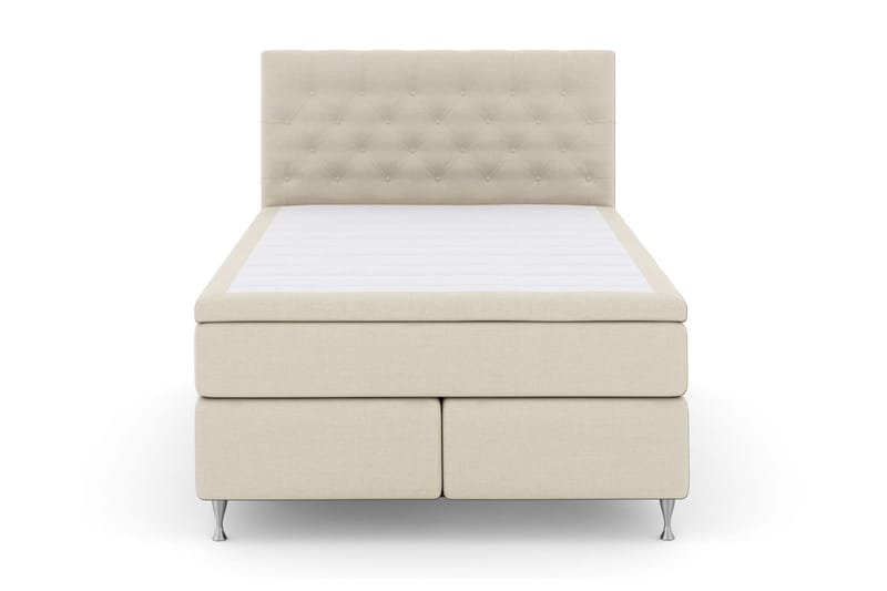 Select No 6 Kontinentalseng 140x200 hård/medium Memory/Pocke, Beige/sølv