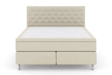 Select No 6 Kontinentalseng 210x210 hård/Medium Watergel - Beige/metal - Møbler - Senge - Kontinentalsenge