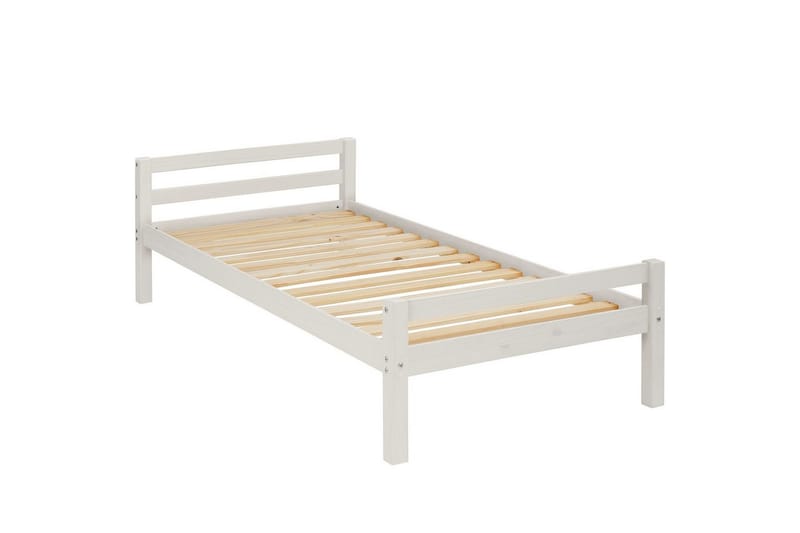 Seng Alpi 90x200 cm Hvid - Hvid - Møbler - Senge - Sengeramme & sengestel