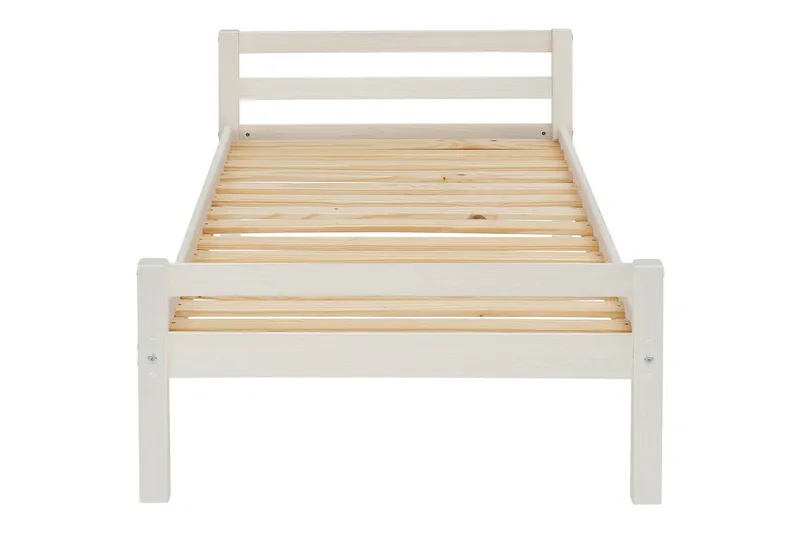 Seng Alpi 90x200 cm Hvid - Hvid - Møbler - Senge - Sengeramme & sengestel