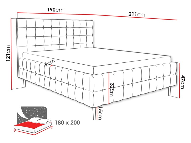 seng Ardea Fresh 01 180x200 - Fresh 01 - Møbler - Senge - Sengeramme & sengestel