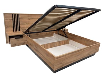 seng Bali lux brun, hvid - brun, hvid - Møbler - Senge - Sengeramme & sengestel