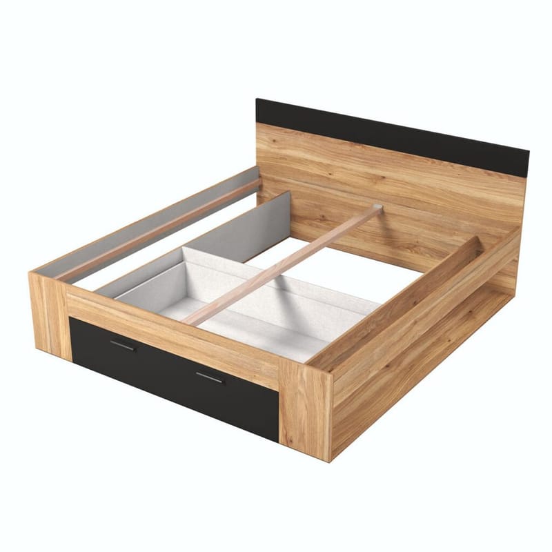 Seng Beta med skuffer - 180 cm, Mauvella Eg - Møbler - Senge - Sengeramme & sengestel