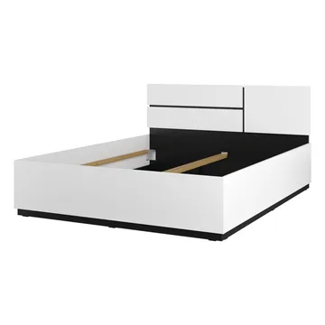 Seng Cross S - 160 cm, Hvid - Møbler - Senge - Sengeramme & sengestel