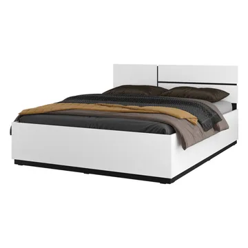Seng Cross S - 160 cm, Hvid - Møbler - Senge - Sengeramme & sengestel