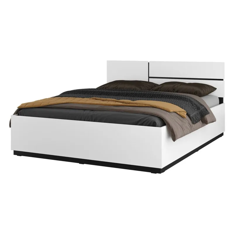 Seng Cross S - 160 cm, Hvid - Møbler - Senge - Sengeramme & sengestel