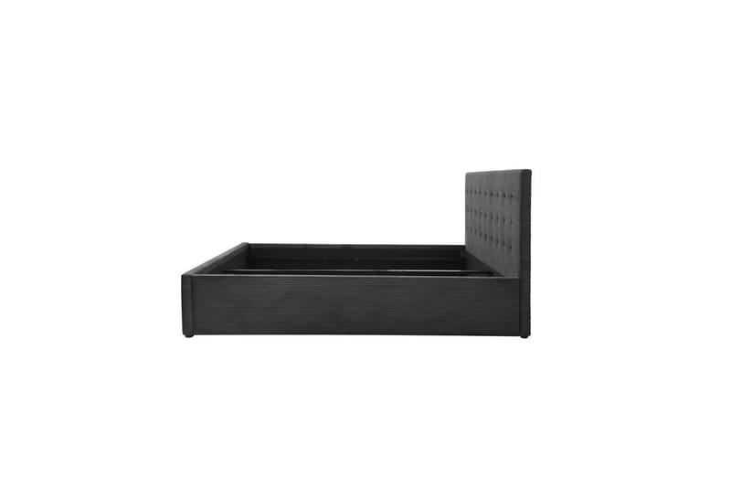 Seng Hamar 180x200 cm Antracit fløjl - Antracit fløjl - Møbler - Senge - Sengeramme & sengestel