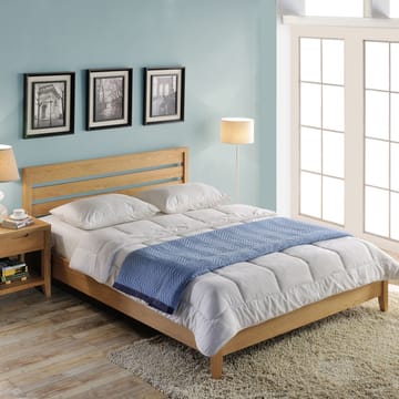 Seng HOME4YOU Chamba 160x200 cm med madras Uno - natur - Møbler - Senge - Komplet sengepakke