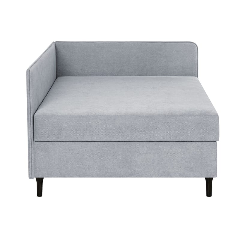 Seng HOME4YOU Henriette 120x200 cm, med opbevaring 150x40x74 cm, Melamin med egetræsbark - Grå - Møbler - Senge - Enkeltsenge