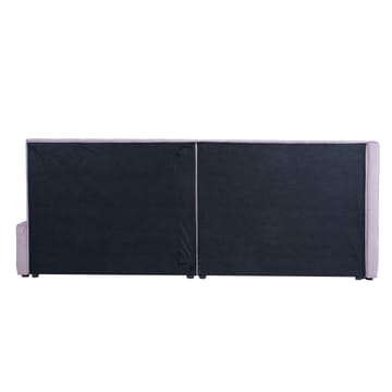 Seng HOME4YOU Jasper 90x200 cm 100x40xh115 cm, Sort - Pink - Møbler - Senge - Sengeramme & sengestel