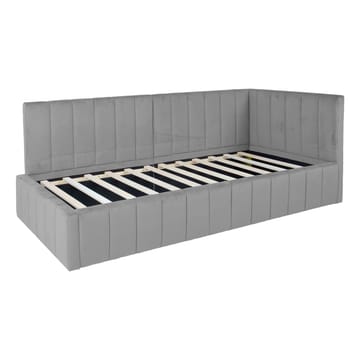 Seng HOME4YOU Jasper 90x200 cm 75x40xh102 cm, eg - Grå - Møbler - Senge - Sengeramme & sengestel