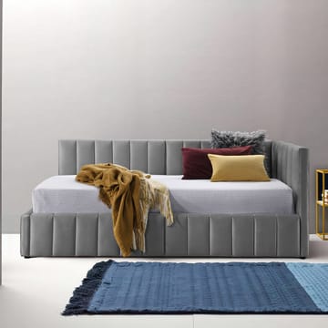 Seng HOME4YOU Jasper 90x200 cm 75x40xh102 cm, eg - Grå - Møbler - Senge - Sengeramme & sengestel