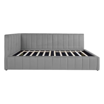Seng HOME4YOU Jasper 90x200 cm 75x40xh102 cm, eg - Grå - Møbler - Senge - Sengeramme & sengestel