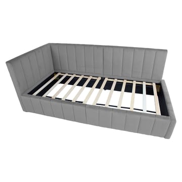 Seng HOME4YOU Jasper 90x200 cm 75x40xh102 cm, eg - Grå - Møbler - Senge - Sengeramme & sengestel