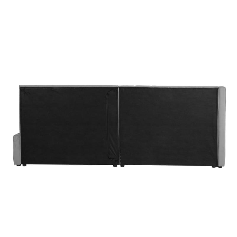 Seng HOME4YOU Jasper 90x200 cm med madras Harmony Uno 106x40xh76 cm, Eg - grå - Møbler - Senge - Komplet sengepakke