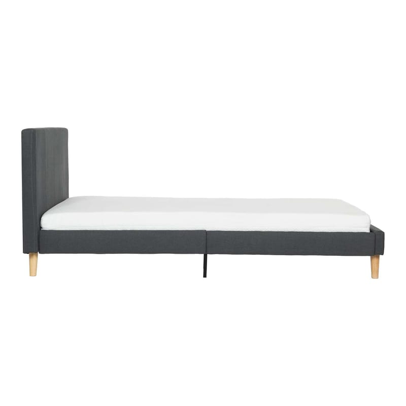 Seng HOME4YOU Juno 90x200 cm med madras Kuka Duo Kid grå - Grå - Møbler - Senge - Komplet sengepakke