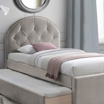 Seng HOME4YOU Lara med madras Harmony Uno 90x200 cm champagne - champagne - Møbler - Senge - Gæsteseng & ekstraseng - Udtrækkelig seng