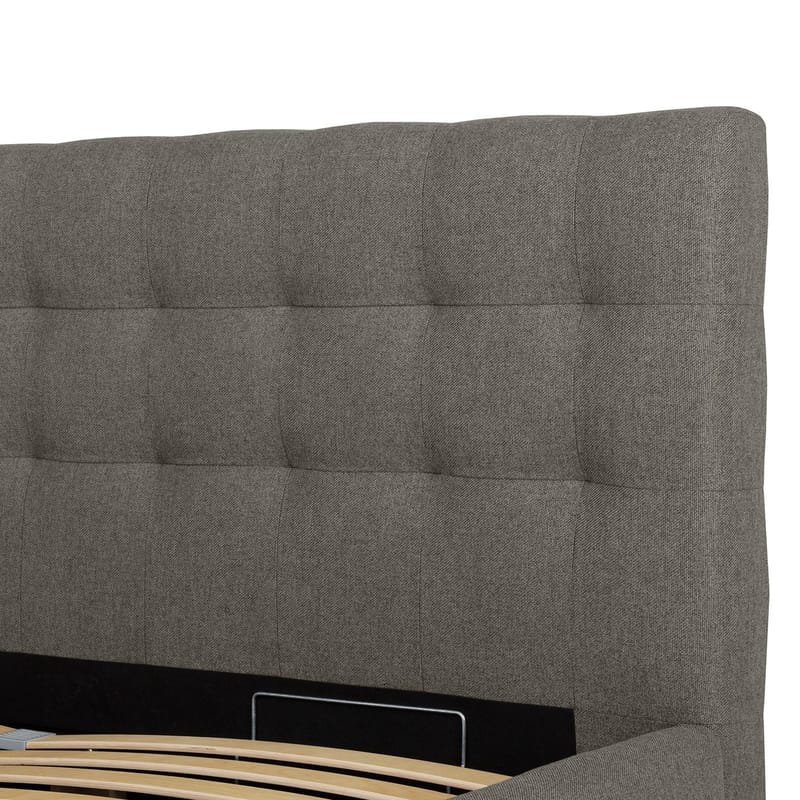 Seng HOME4YOU Leena 160x200 cm Mørk beige - Mørk beige - Møbler - Senge - Sengeramme & sengestel